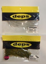 Deps Sakamata Shad 4 inch & Spiny Craw 3.5 inch Worm Set Fishing Lure New