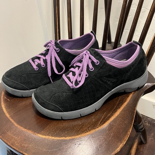 Dansko Elise Women’s BlackSuede Shoes Slip Resistant Sneakers Size EU39 US 8/8.5
