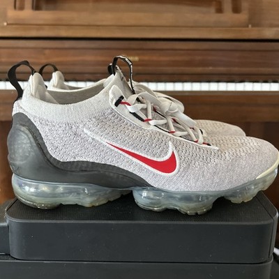 Size 8.5 - Nike Air Vapormax 2021 Flyknit Light Bone University Red