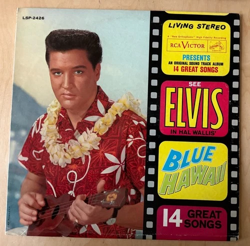 Elvis Presley Blue Hawaii LP Soundtrack 1961 MONO LPM 2426 RCA Victor (VG/VG+)