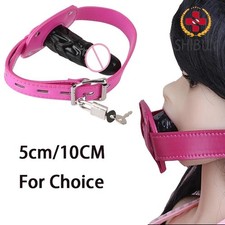 Adult Fixation Oral Open Mouth Gag with Plug Bondage Slave Deep Throat BDSM Toys