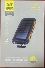 Solar Charger Power Bank 42800mAH Long Battery Life Flashlight Edition 