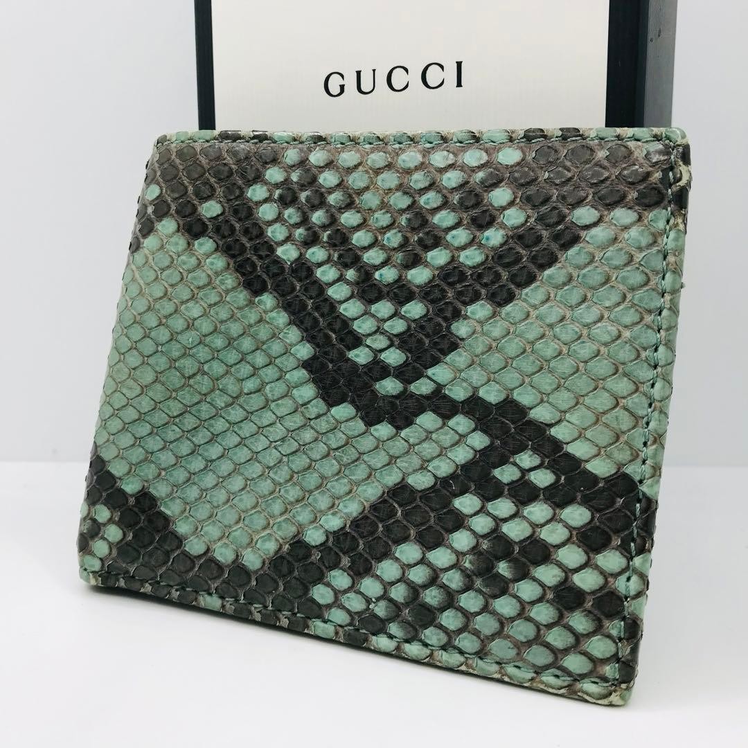 GUCCI✨Python bifold wallet bicolor wallet wallet … - image 1