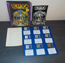 Simon the Sorcerer Commodore Amiga BIG BOX game - Working - Complete *Poor Box*