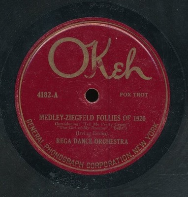 78tk-dance-OKEH 4182-Rega Dance/Ray Miller-(Medley-Ziegfeld Follies of 1920/Rock