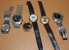 Lot 6 Vintage Watches Waltham Seiko Cowboys Timex  Delmar AS IS for Parts