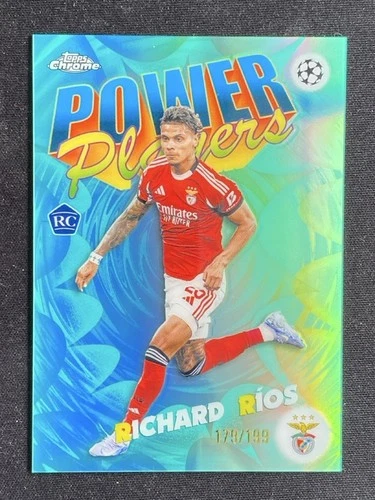 Richard Rios 2025-26 Topps Chrome UCC Power Players Aqua Refarctor RC /199 PP-32