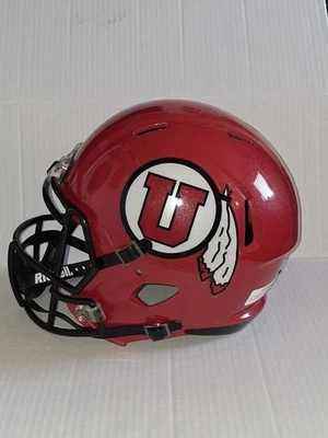 Utah Utes Full Size Speed Replica Football Helmet Radiant Red - NCAA. - Image 1 of 4