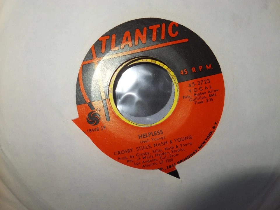 VINYL 45 TOURS CROSBY STILLS NASH & YOUNG / WOODSTOCK / 452723 / - Photo 1/1
