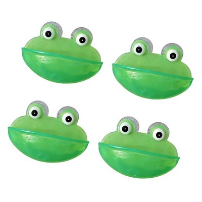 4Pcs Frogs Shape Drinking Dish Suction Cup Water Feeder For Small Pet Reptiles