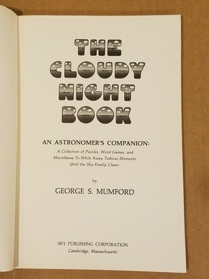 The Cloudy Night Book