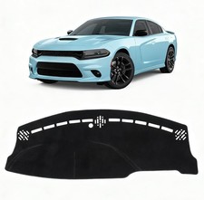 Black Dash Cover For Dodge Charger 2011-2022 2023 Left Hand Driving Polyester