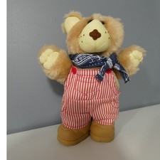 Vintage 1986 Furskins Dudley Bear 6 Inches Missing Hat Collectible