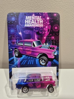 Hot Wheels CS Customs Stangler Mental Health Awareness Chevy Gasser CS11