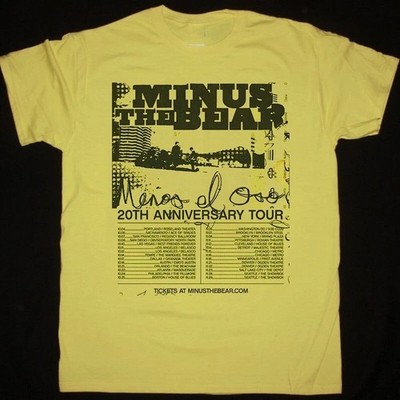 Collection Minus the Bear Band 20th Anniversary Gift Funny  All Size Tee S82.148