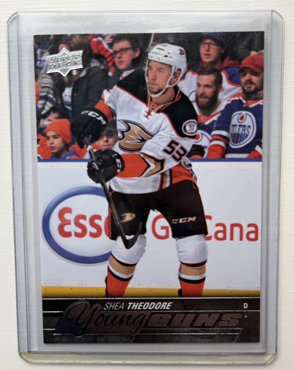 2015-16 Upper Deck Young Guns #495 Shea Theodore RC - Anaheim Ducks
