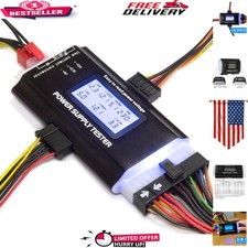 Portable Multi-Connector Power Supply Tester with LCD Display - Safe Reliable
