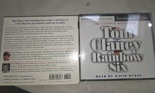 Tom Clancy Rainbow Six Audiobook Read by David Dukes (4 Disks) Slipcover 