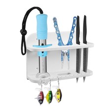 Knife and Plier Rack,Boat Fishing Tool Holder,Fishing Tool Organizer,White
