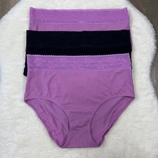 Wacoal 875353 Comfort Touch Brief Panties M Medium 3 Pack