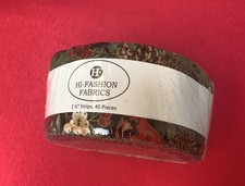 Hi-fashion Fabric, 40PC Jelly Roll Strips NIP, TT TRADITIONAL HOLIDAY 2.5