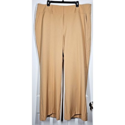 NWT Lane Bryant Perfect Drape Stretch High Rise Wide Leg Dress Pants Trouser 20