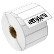 (10 Rolls, 17000 Labels) 2.25" x 0.75" Direct Thermal Blank Shipping Labels f...