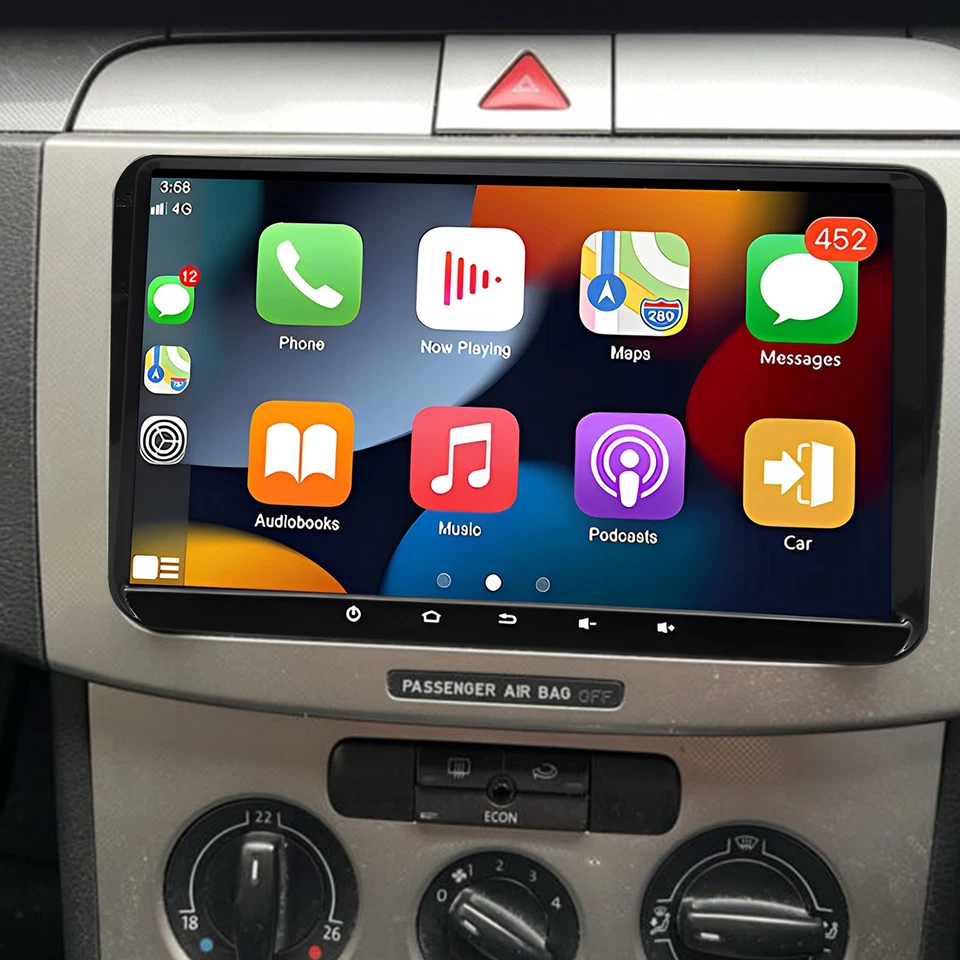 For VW Caddy Touran Golf Android 13 Car Stereo Radio GPS Sat Nav DAB+ CarPlay BT Foto 2 de 4