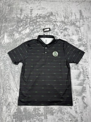 New Colorado State Rams Shirt Men's Large Black NCAA Golf Under Armour CSU Polo