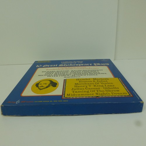Collectors’ Library of 10 Great Shakespeare Plays 10 Record Set w/Booklet Vinyl - Foto 14 di 19