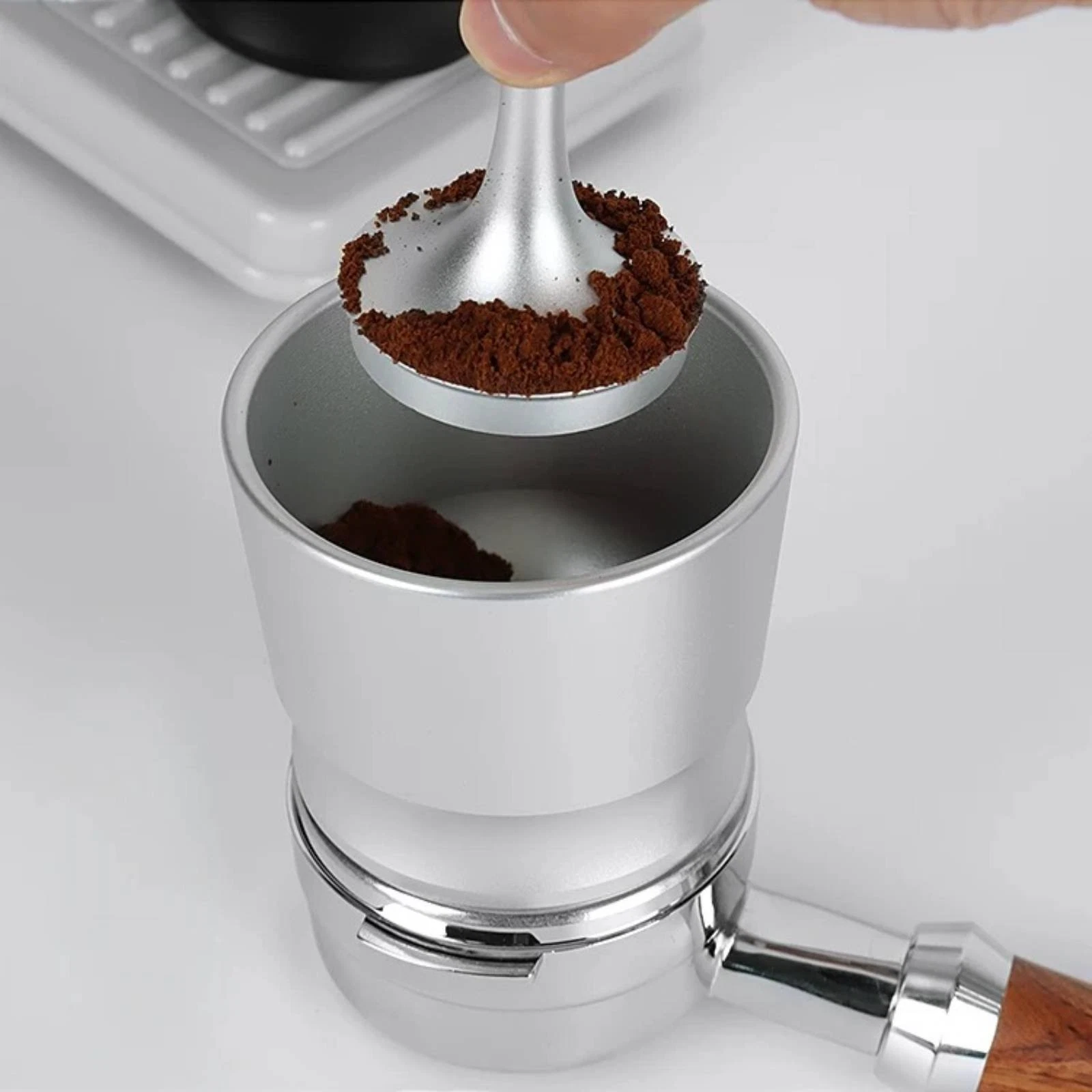 Coffee Powder Catcher Portable Design Coffee Grounds Catcher for Home Kitchen
