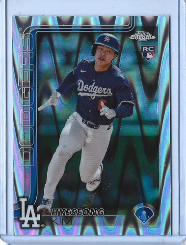 2025 Topps Chrome Hyeseong Kim Raywave Refractor Parallel Rookie ⚾🔥Dodgers🔥⚾