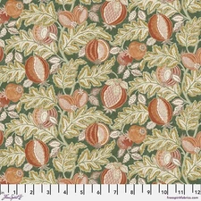 Free Spirit Caspian by Sanderson PWSA082 Forest Cantaloup  Cotton