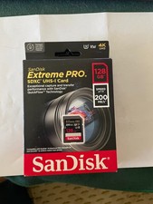 SanDisk 128GB Extreme PRO SD SDXC Memory Card 170MB/s Class 10 UHS-1 U3 4K 128G