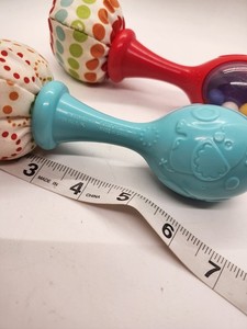 Fisher-Price Rattle 'N Rock Maracas Red & Blue Set Of 2 Baby Rattle Activity.101