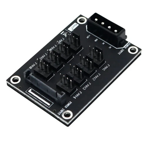 Universal 12V Computer Chassis Fan Hub Expansion Card 8-Port HUB Dual  Port2963