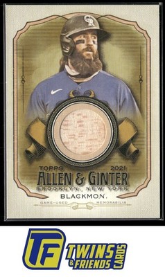 2021 Topps Allen & Ginter #AGA-CBL Charlie Blackmon Relics