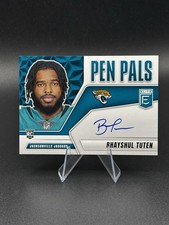 2025 Panini Donruss Elite Pen Pals - Bhayshul Tuten - Blue Ink Auto - JAGS