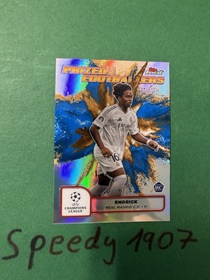Topps Finest UCC 2024-25 Prized Fusion Endrick Madrid Blue Gold 1:207 PFF-16
