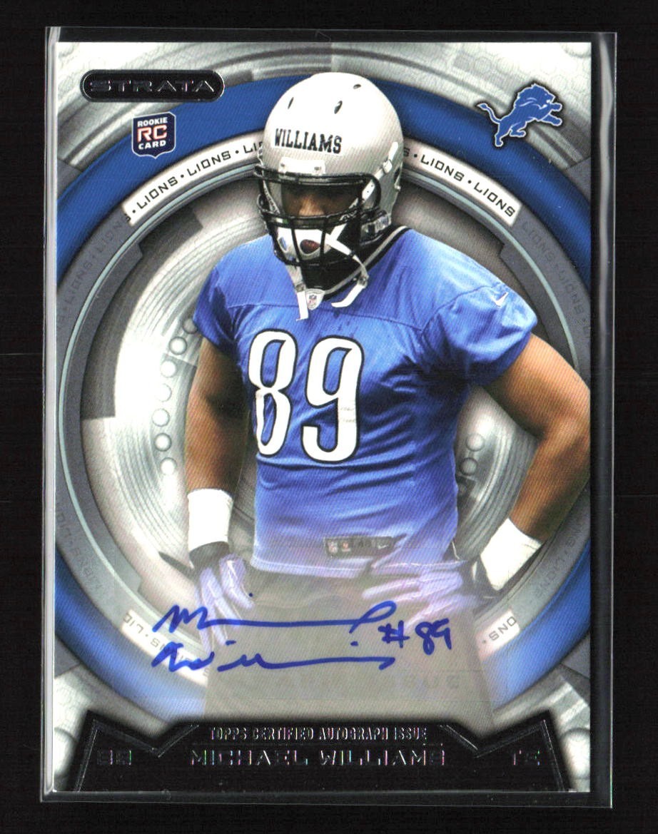 2013 Topps Strata Auto Michael Williams RC #157