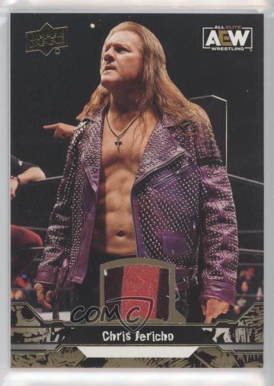 2023 Upper Deck AEW All Elite Wrestling Gold Memorabilia Chris Jericho #59 17an