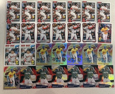 Roman Anthony Red Sox RC Lot(28) Rookie Topps Bowman Heritage Inserts 2025/2026