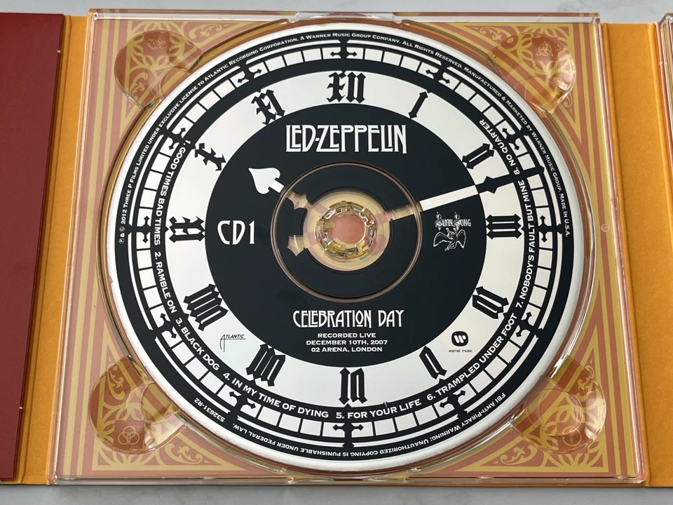 Led Zeppelin Celebration Day 2 CD/Blu-ray/DVD DELUXE ED. 2012 Robert Plant RARE! Foto 3 de 4