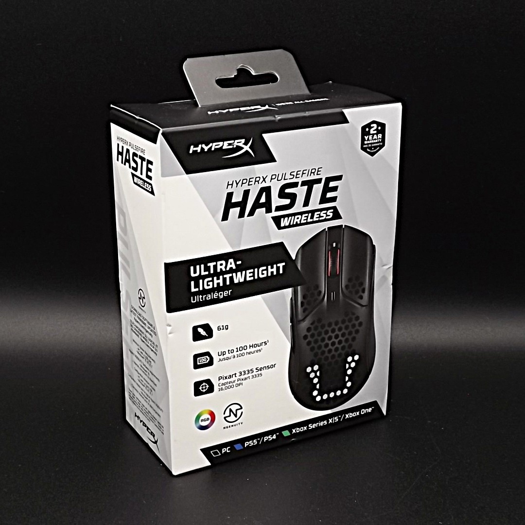 New HyperX - Pulsefire Haste Lightweight Wireless Optical Gaming Mouse - Black