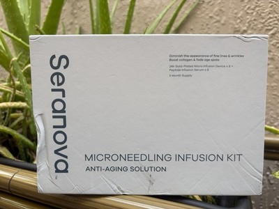 Seranova Microneedling Infusion Kit Anti Aging Solution 3 Month 2028 - Unopened 