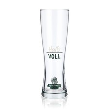 Kapuziner Bier Glas Gläser Biergläser 0,5l Weißbierglas "halb voll"