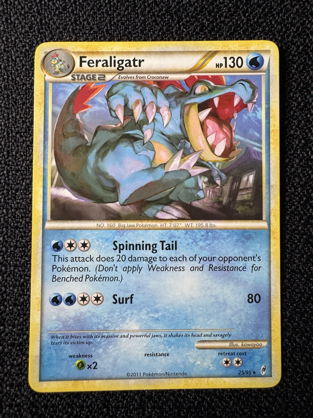 Pokemon TCG Call of Legends Feraligatr Card #25/95 Regular