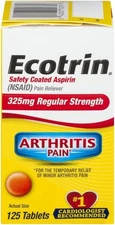 Ecotrin Safety Coated Aspirin 325 mg Regular Strength 125 Tablets