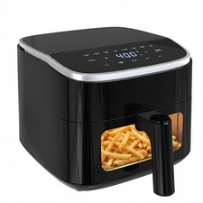 Air Fryer 4.23QT 8 Presets Visual Window Nonstick Sweetcrispy AH-KZG27BS-4BK-RC