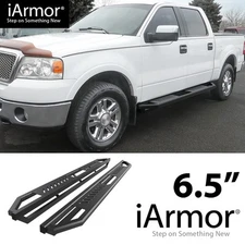 APS 6.5in Off-Road Style Nerf Bars Square Tube Fit 04-08 Ford F150 SuperCrew Cab